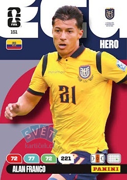 Alan Franco Ecuador Panini FIFA World Cup 2026 Adrenalyn XL #151